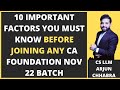 CA FOUNDATION NEW BATCH LAUNCH | NOV 22