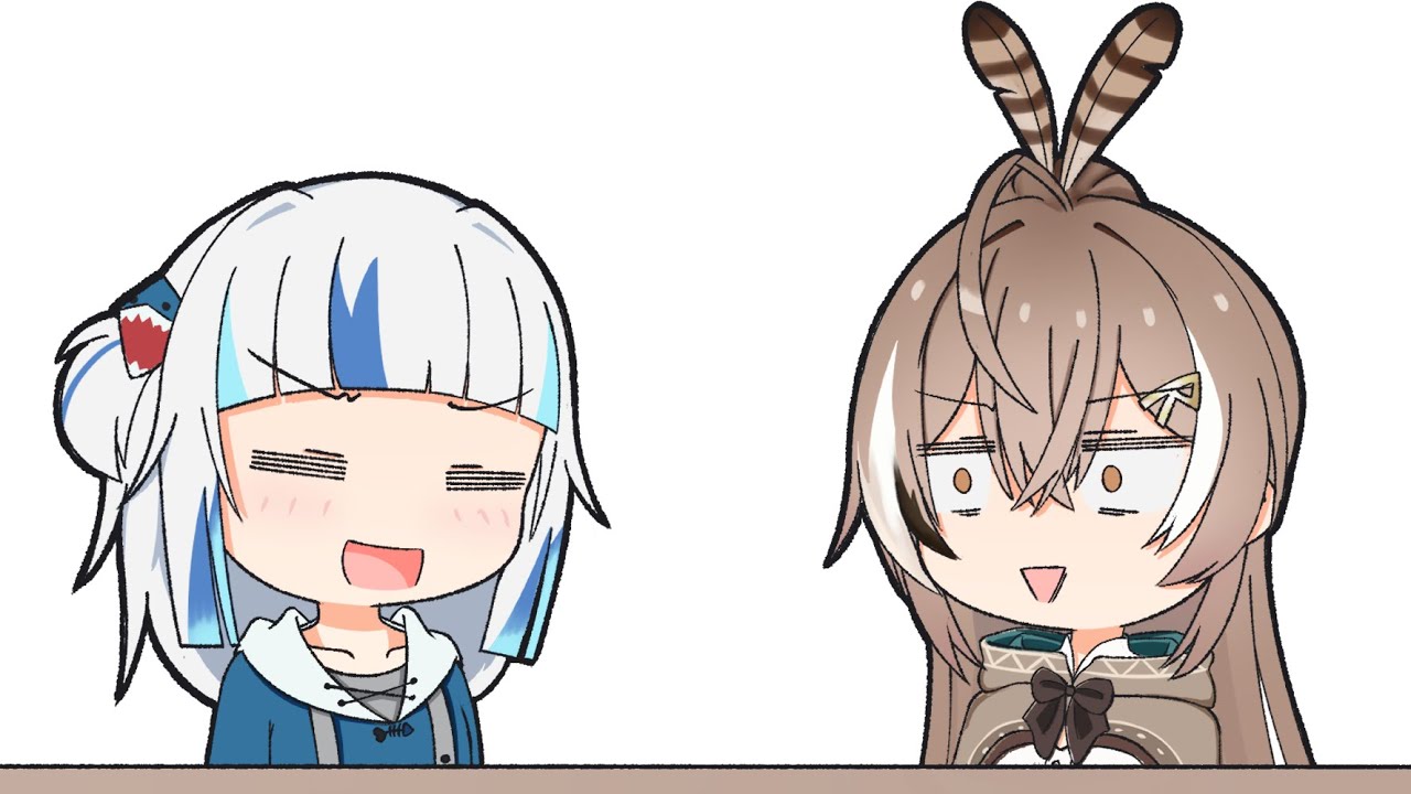 mumei, do we really sound alike? 【Hololive animation / Gura / Mumei】