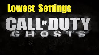 Call of Duty: Ghosts - PC Lowest Graphics Settings Gameplay 1440p 60FPS