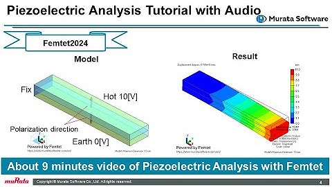 Piezoelectric Analysis Tutorial (Femtet2024)