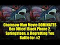 Chainsaw Man Movie DOMINATES Box Office! Black Phone 2, Springsteen, & Regretting You Battle for #2