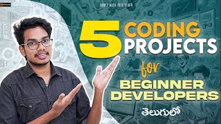 Full 5 Coding Projects for Beginners & Developers to Improve your Skills | Telugu  Update
