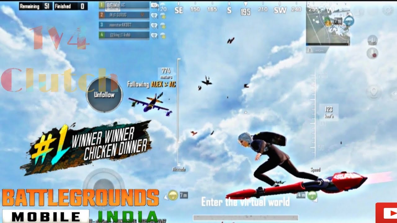 BGMI 1v4 Clutch - The Most INSANE Moments - YouTube