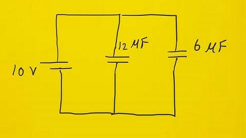 Two parallel plate capacitors, 6 uF each, are connected in parallel