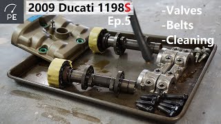 2009 Ducati 1198S | Ep.5 | Cleaning, Desmo Valve Adjustment, Timing Belt Replacement
