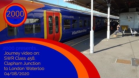 Train journey video No. 2: Class 458 From Clapham Junction to London Waterloo