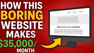 How This Boring Website Makes $35,000/Month💰#earnmoney