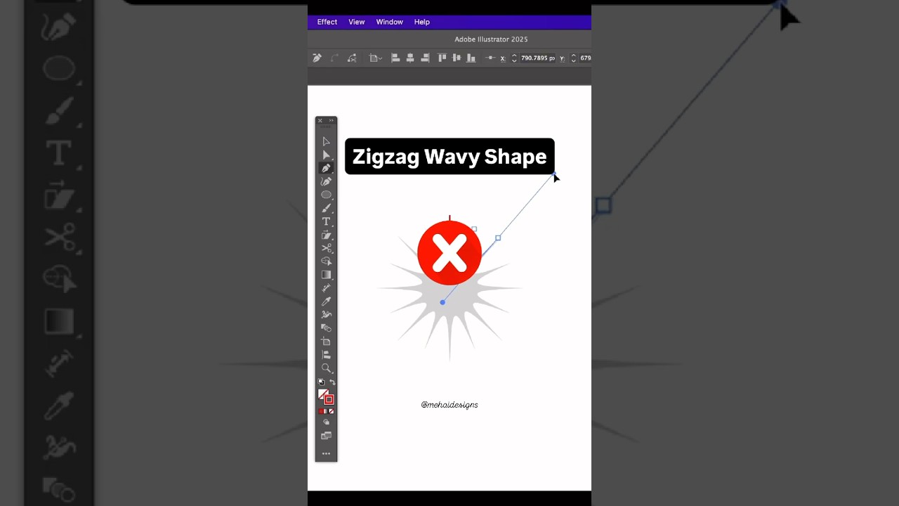 How to use the Zigzag Effect in Adobe Illustrator?