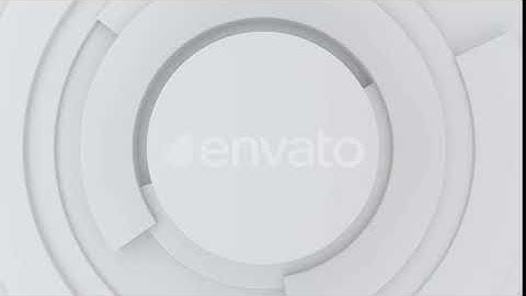 Circle white Hi-tech background with rotating parts | Motion Graphics - Envato elements