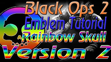 Black Ops 2 Emblem: Rainbow Skull v2!