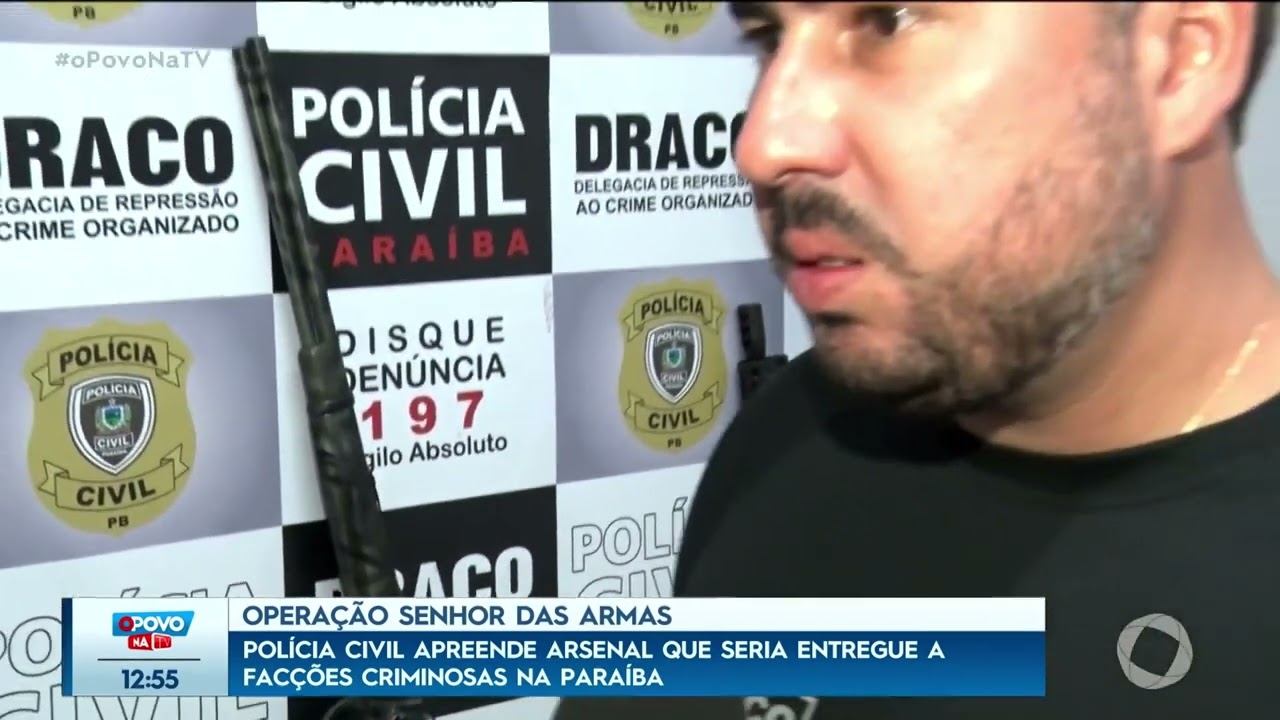 PC apreende arsenal que seria entregue a facções criminosas na Paraíba - O Povo na TV