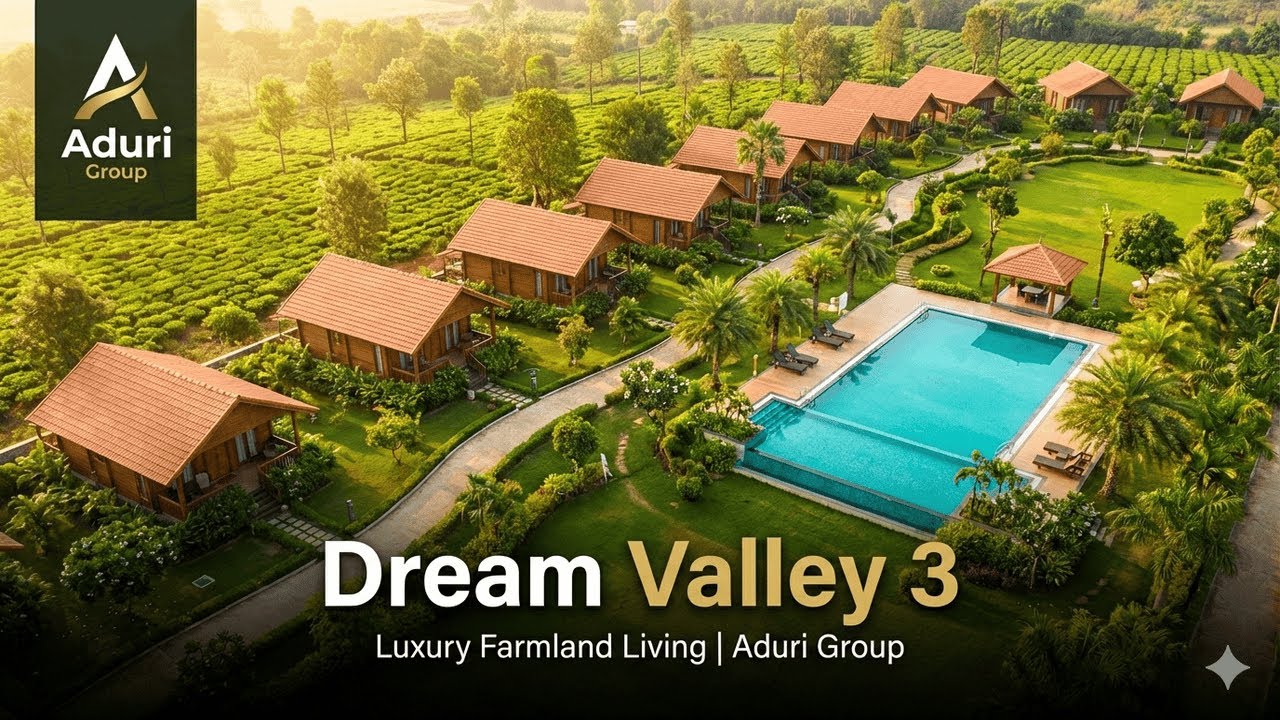 Dream Valley-3 Shadnagar | Роскошные фермерские угодья | Участки в охраняемых комплексах Aduri Gr...