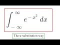Gaussian Integral 2 u substitution