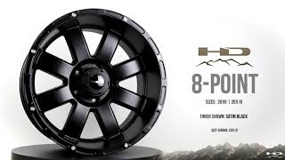 HD OFF-ROAD - 8-POINT Satin Black - SPOTLIGHT