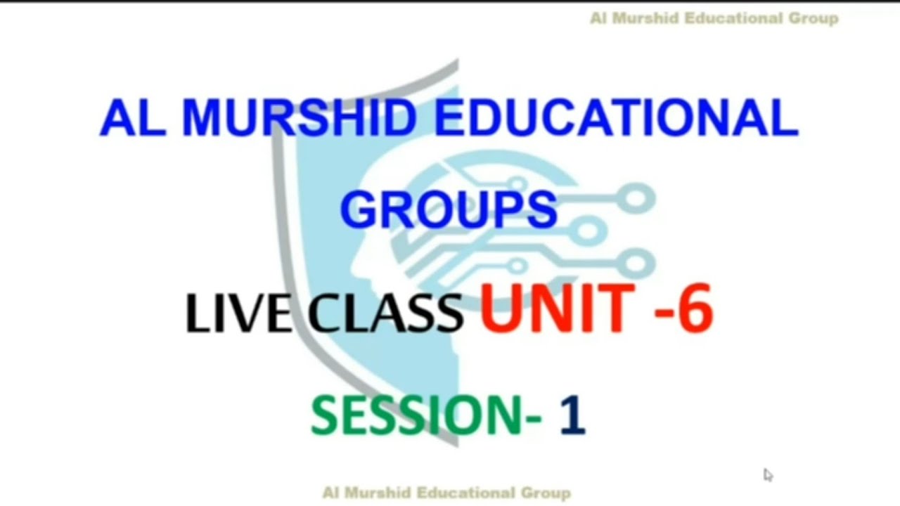 LIVE CLASS FOR NET/JRF ARABIC, UNIT 6, SESSION 1, September 2023