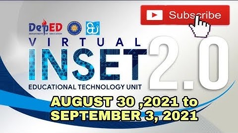 How to Enrol in the Virtual Inset 2021 ENROLLMENT KEY VINSET 2.0 // Virtual INSET Training 2021