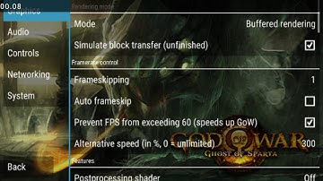 My setting for god of war ppsspp v1.0.1 android
