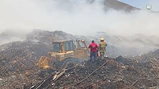 Incendio en relleno sanitario de Autlán exhibe fallas y mantiene aire en niveles de riesgo