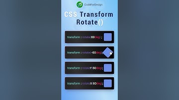 CSS Transform Rotate() | #codefordesign
