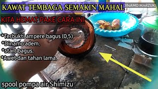 Efficient way to rewind a Shimizu water pump motor, good amperage, runs cool, durable, PROVEN..!!!