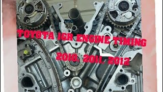 TOYOTA  1GR ENGINE  TIMING  2010 2012