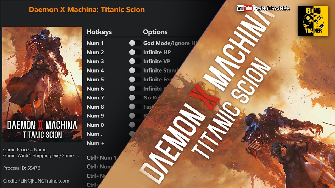 Daemon X Machina Titanic Scion Trainer - FLiNG | FLiNGTRAiNER