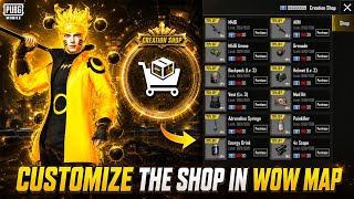 How to Use Creation Shop in Wow Map | PUBGMWOW | LEGEND OP screenshot 3