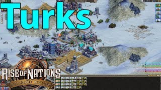 Rise Of Nations : Extended Edition Eight Player Skirmish Free For All Gameplay (Turks)