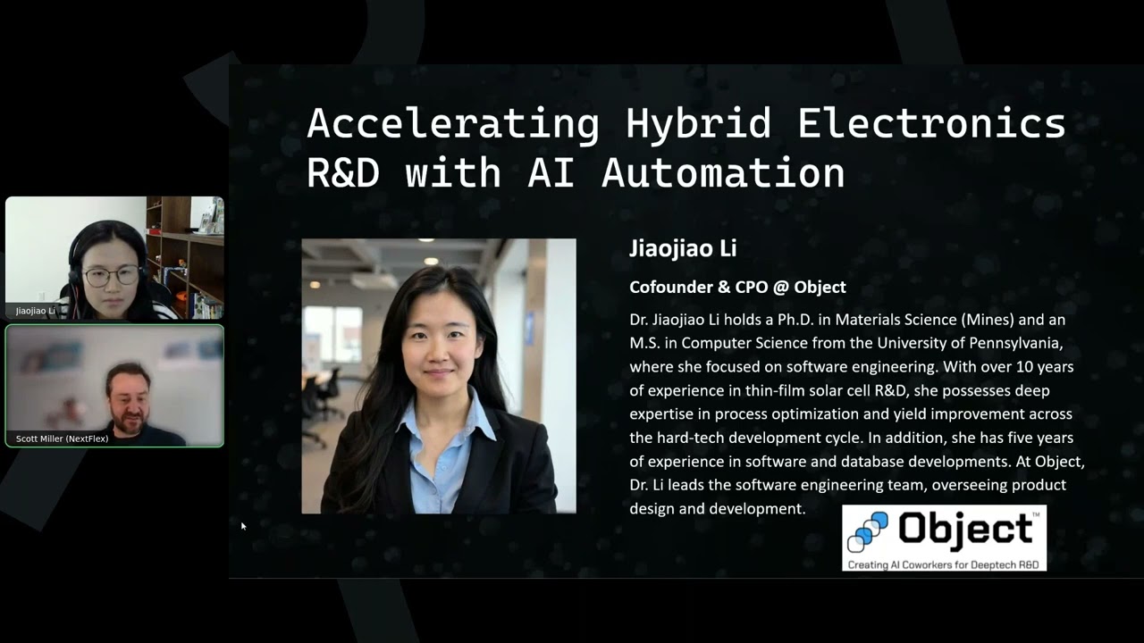 Accelerating Hybrid Electronics R&D with AI Automation - Presented by Object Tech