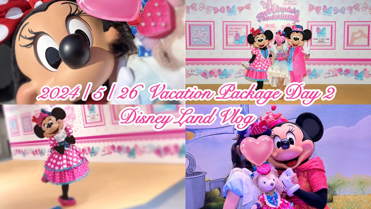 (Disney Land Vlog)ミニーに染まり続けるヲタクの1日💗