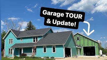 Garage BUILD update and TOUR // Garage Build Ep. 27