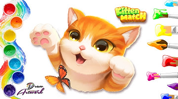 Drawing a Kitten Match 💗