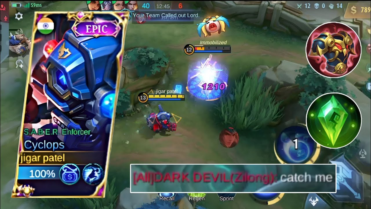 UNLIMITED LEGENDARY !! CYCLOPS NEW META BEST BUILD 2023 !! ONE SHOT BUILD FOR CYCLOPS !! MLBB