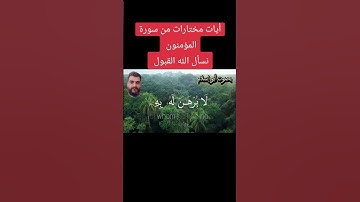 أيات مختارات من سورة المؤمنون نسأل الله القبول #دويتو #duet #اكسبلور #القزابري #الرحمن #duo #المصحف