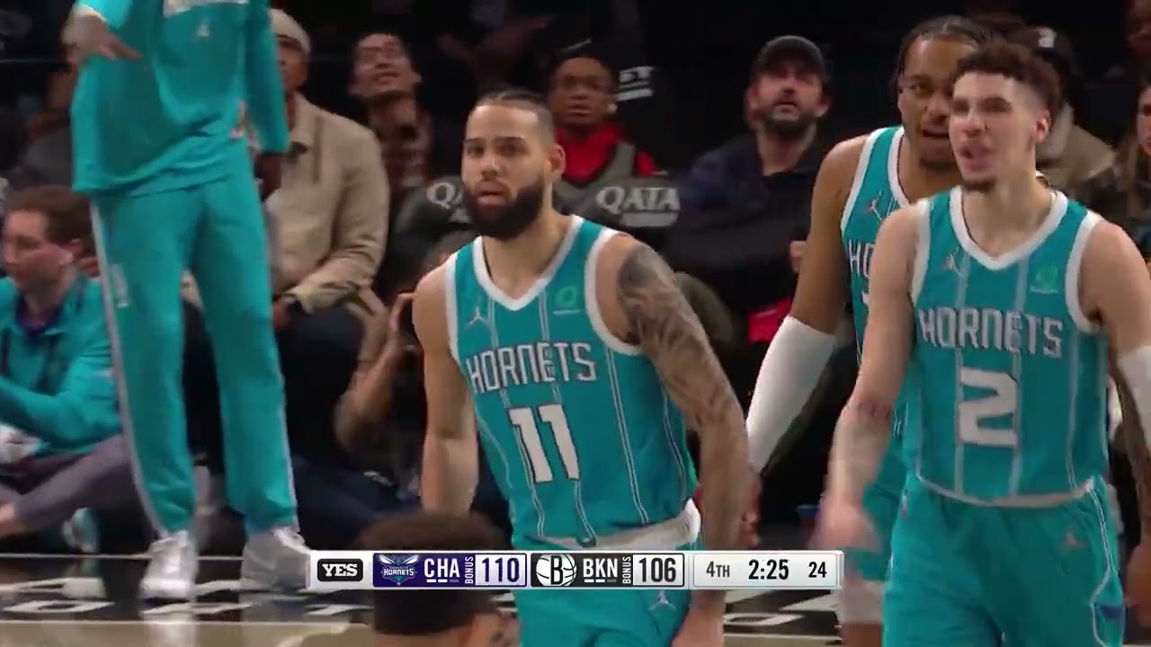 Cody Martin hits a WILD clutch three 😳