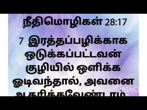 நீதிமொழிகள் - 28 ; 11 - 20