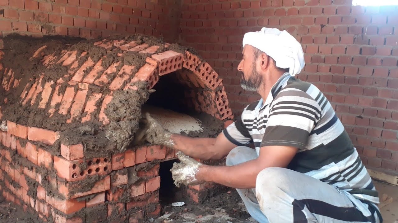 طريقة بناء الفرن البلدي الفلاحي بالطين خطوه بخطوه