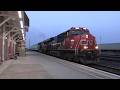 CN A491 Manifest Train CN 3898 &amp; CN 3391 Locomotives Sarnia Ontario