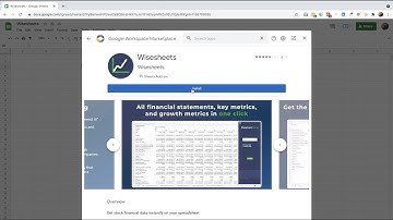 How to download Wisesheets on Google Sheets