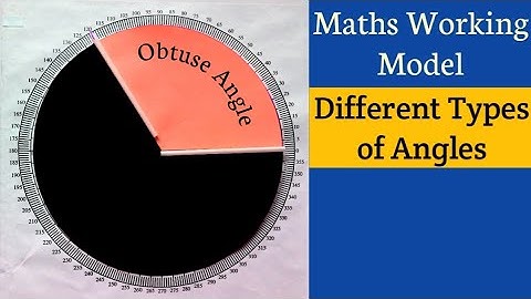 Maths Working Model on Different Types of Angles | Types of Angle Project | maths tlm geometry