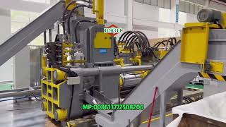 630T Horizontal Briquetting Machine for Aluminum Shavings | Scrap Metal Briquette Press Machine