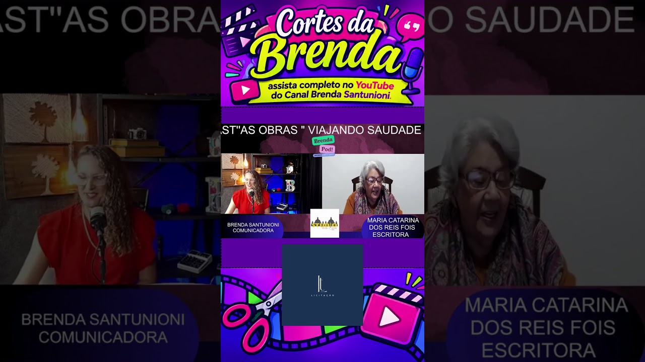 Assista estas e outras enntrevistas completas aqui no YouTube do Canal Brenda Santunioni aba AO VIVO