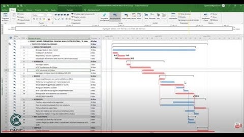 CLASE 3/4 | PLANIFICACIÓN, SEGUIMIENTO Y CONTROL DE OBRAS CON MS PROJECT Y EXCEL