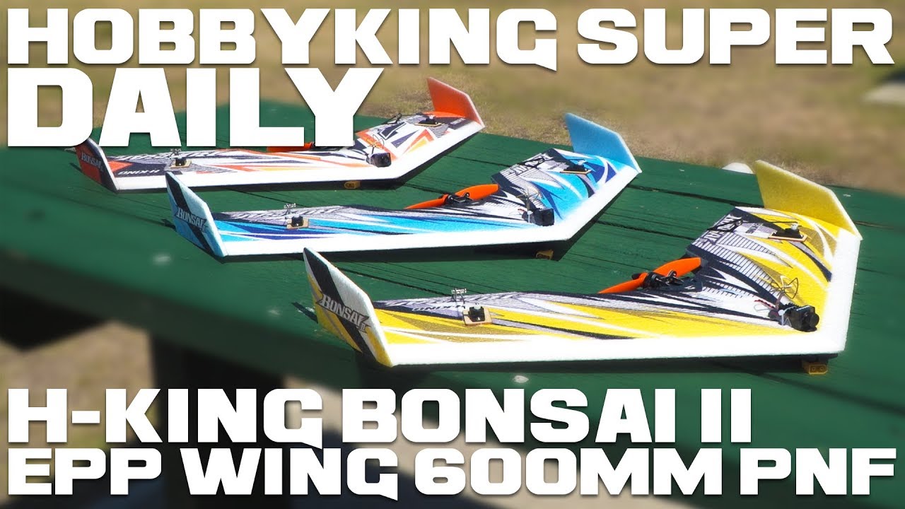 HKing Bonsai II EPP Wing 600mm (24") PNF HobbyKing Super Daily YouTube