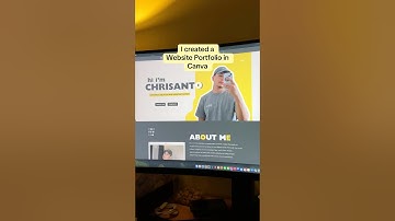 Creative Portfolio Website in Canva