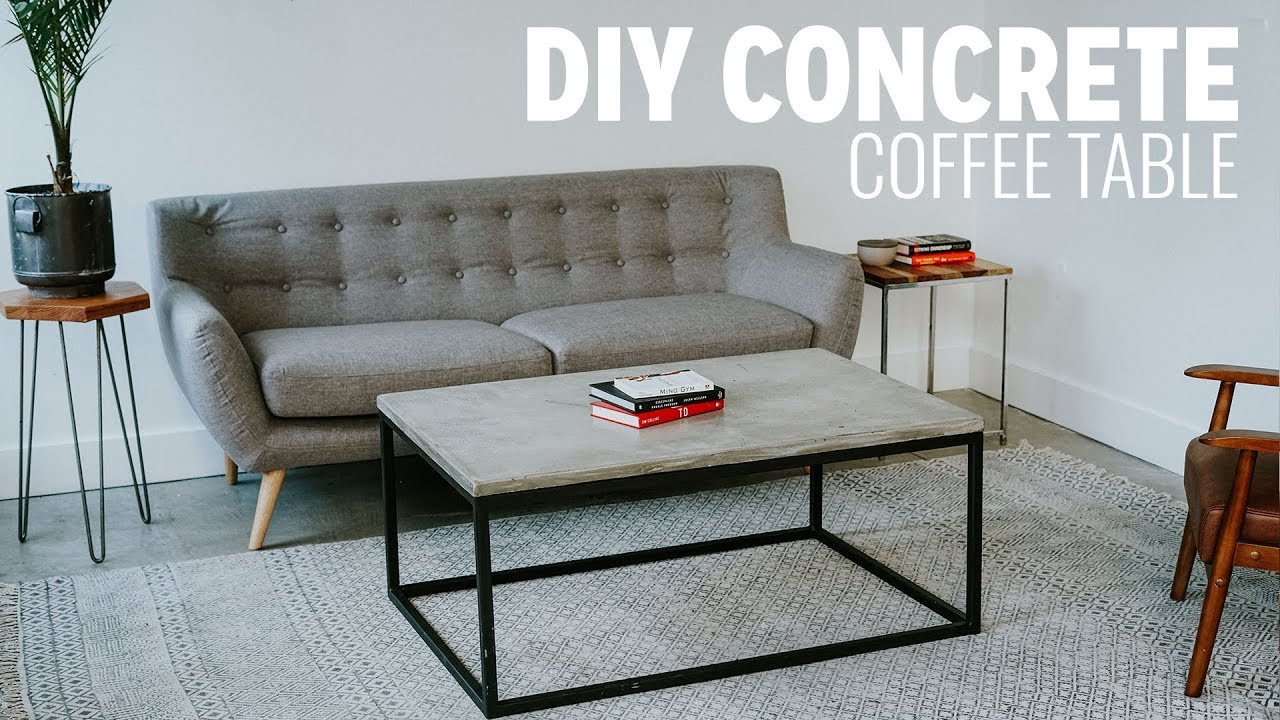 DIY Concrete Coffee Table | Beginner Mistakes Video - YouTube
