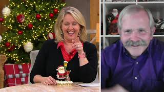 Jim Shore Rudolph with Santa at Lamp Post Figurine on QVC