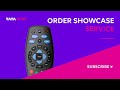 Tata play  how to order for showcase services using the remote