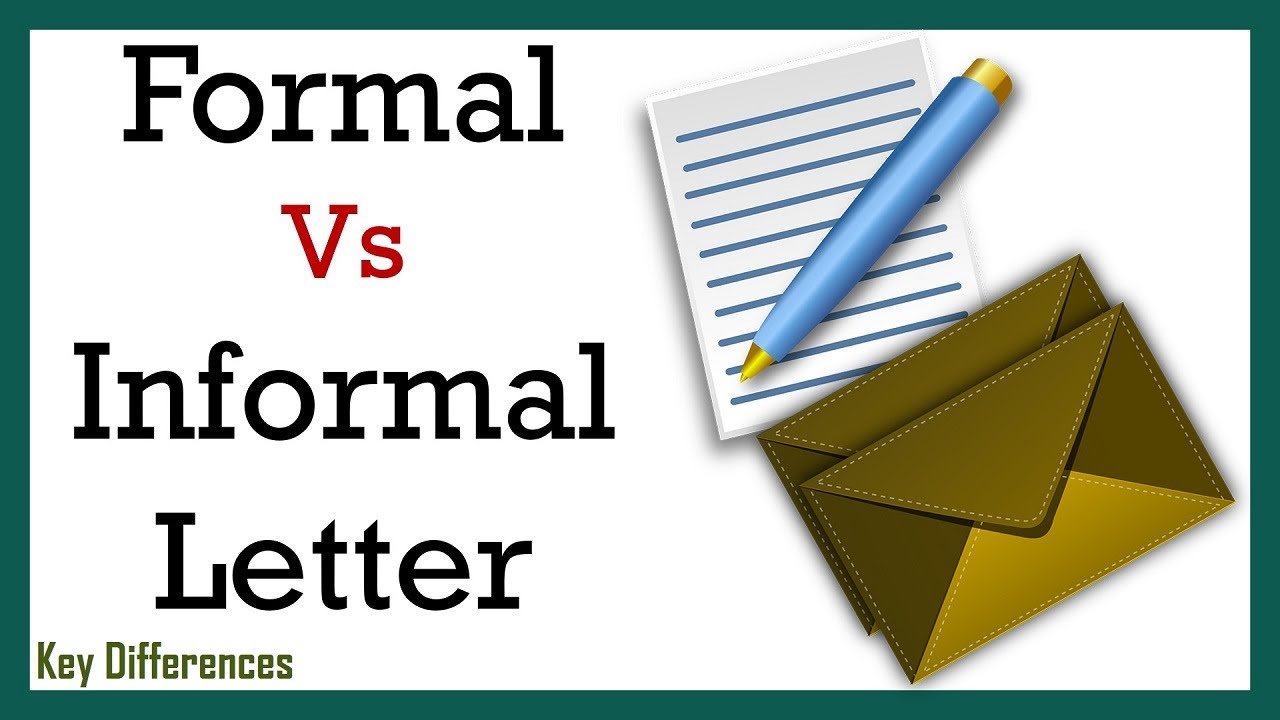 application letter formal or informal