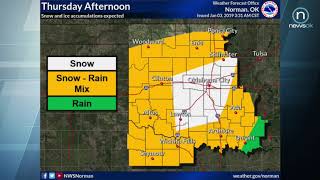 Oklahoma Weather Forecast: Thursday, Jan. 3, 2019